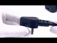 Indien 3-Pin Stecker 6A 250V Stromkabel Set