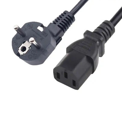 Russland 3-Stift-Stromkabel EU-Standard 16A 250V Stecker zur IEC C13 für Stromkabel für Haushaltsgeräte