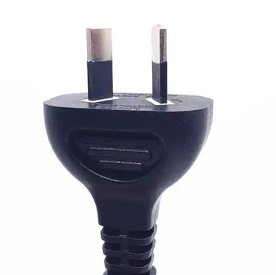 Schwarz Australien Stromkabel Typ, SAA 2-Pin-Verlängerungskabel Wechselstromkabel 7.5A 250V