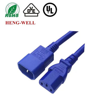 IEC C13 C14 C19 C20 C21 Stromkabel 18/16/14AWG Blau/Rot/Schwarz Stromverlängerungskabel