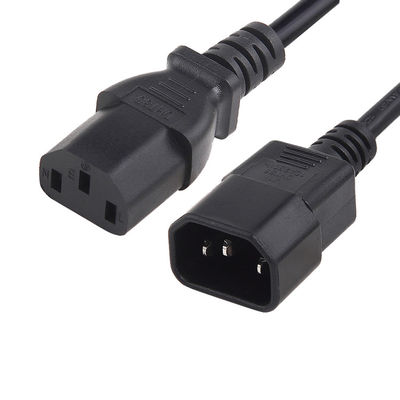 10A 125V Verlängerungsschnur UL-Zulassung IEC C13 C14 Verbindungskabel