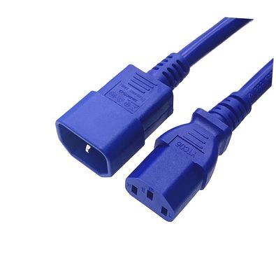 Elektrische IEC-Verlängerungsleitung C13 C14 männlich und weiblich 16A 250V-Kabel