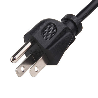 Schwarzes USA-Stromkabel 0,75m 5m 3 Stift NEMA 5-15P Stecker nach IEC 320 C13 US-Typ
