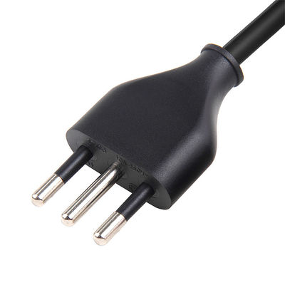 Schwarz Italien Stromkabel 3 Stecker Stecker zur IEC 320 C5 Verlängerungskabel für Computer