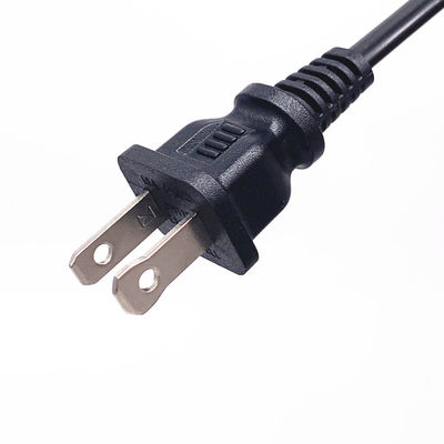 2 Pins AC USA Stromkabelverlängerung UL Standard 10A 125V angepasste Farbe