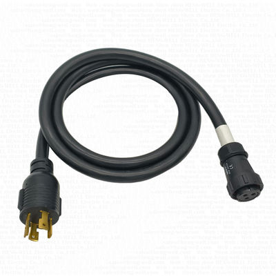 30 Ampere IP68-Rating-Verlängerungskabel mit L14-30-Sperrstecker und SJTW 3C 10AWG-Kabel Tiefsee Unterwasser 3-Pin-Anschlüsse
